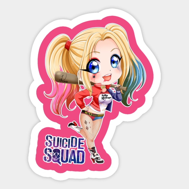 Harley Quinn - Suicide Squad Sticker by Invisibleman17